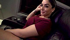 Naughty cinema vibes heat up with seductive Sheena Ryder in stockings and heels