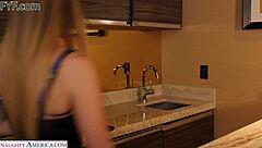 Hey, check out angel youngs getting wild with the towel boy in a hotel riding big cock