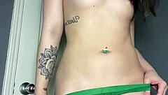 Thick asian thong tease