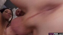 Her pussy grips so tight, but Nico Luva pounds it rough with intense close-up orgasms