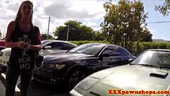 Amateur Babe Trades Car For Hidden Cam Blowjob And Pussy Action In Reality Pawn