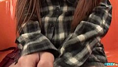 Redhead Cutie Pie Gets Her Hands Covered In Cum In Public