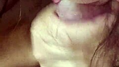 Korean wife boldly sucks cock in close-up action