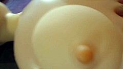 Fucking new sex doll Marina with small cock in chubby amateur action