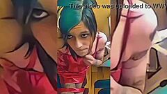 Hot Shemale Teasing In Bathroom Undressing