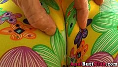 i feel so aroused showing off my big ass cameltoe before intense anal gaping action