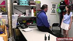 sweet girl discovered taking items without permission in office setting