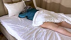 On A Soft Bed The Mature Woman Loves Sex And Moans Quietly During Anal Action