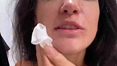 Beautiful Brunette Flashes Publicly Then Gets Quick Fuck In Changing Room With Big Cock Blowjob Doggystyle