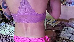 I'm decorating my space with hentai posters while in underwear, feeling that futanari crossdressing vibe kick in 😏🎨