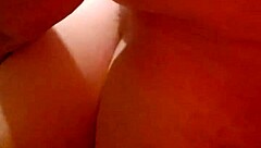 Suggestive ball licking leads to intense doggystyle pussy fucking.