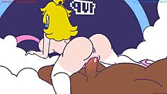 i'm princess peach getting wild with that monster cock... oh wait, big black one!