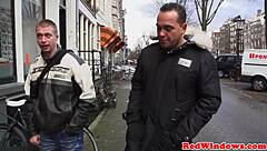 amsterdam prostitute gets a nice cum shower after her session