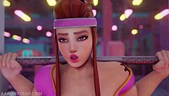 Can Brigitte's Sexy Gym Training with Muff Diving and Pussy Licking Get Any Hotter?