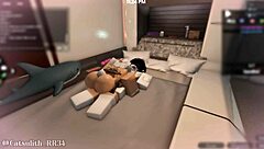 teasing snow bunny with tattoos leads to intimate blowjob and sex in bunny outfit