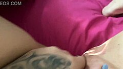 brazilian solo girl stuffs four fingers in tight pussy until orgasm