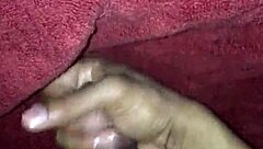intriguing handjob session while watching black masturbation content on xvideos