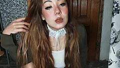 horny mom lian masturbates wet pussy with dildo in pantyhose fetish