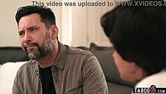 Man and older guy dp mature woman after a blindfolded massage 😈🍑💦