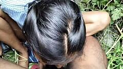 Hot Indian College Girlfriend Fucked in Jungle