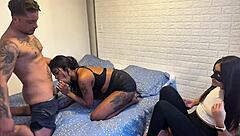 Watching my friend do anal it's so intense she squirts and gapes