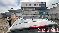 Suzie Slut Heads Out In Dress No Panties Ends Up Giving Ass To Attendant Quickie