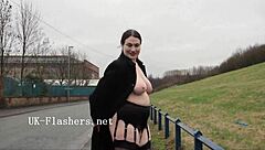 Bbw Babe Masturbates Outdoors