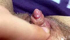 Is this big clitoris reaching orgasm?