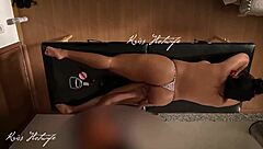 Squirting Orgasm Moments from Oiled Massage Sessions with Skinny Young Women