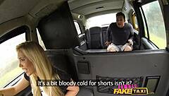 hey, this female fake taxi driver says she'll take you all the way with big tits oral fun in the car!