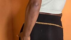 Ebony Babe Takes Intense Back Shots