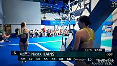 hey, check out these perfect asses in diving heels!