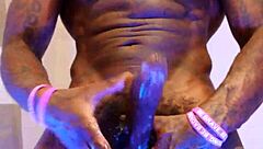 Dominant bodybuilder hallelujah johnson hosts intense bbc worship game night at staples center with solo masturbation. Subscribe to premium channel for more bold action.