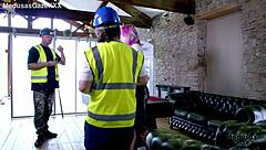 Fit blonde tattooed babes lick and fuck in passionate creampie 4some