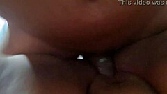 Teasing chubby amateur with big tits gets intense black cock gaping action