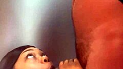 Pretty Ebony Babe Sucks Shoe Plugg With Sloppy Gagging And Deepthroat Action