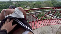 Witness Intense Public Doggystyle With Monster Cock And Facial Finish