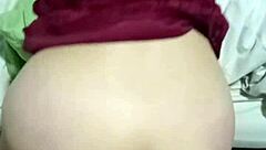 Red wine makes curvy Latina moan with intense homemade pleasure