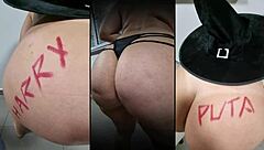 Who knew Halloween could turn intriguing with panties big ass Latina milf in homemade amateur chubby BBW fun