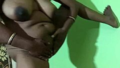 Indian mature woman exposes naked breasts vagina and anus