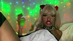 Misa In Cosplay Costume Cums Super Hard While Thrusting With Her Deathnote Toy In Intense Action