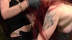 hey, check out this bdsm lesbian getting face fucked deep