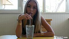 black man visits latina lover in kitchen