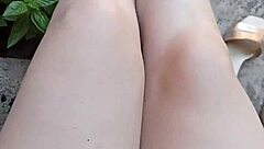 Gretala Exposes Juicy Pussy Outdoors