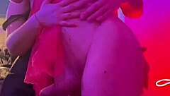 Trans Girlfriend Boldly Fucks Sexy Neighbor's Mouth With Anal Masturbation And Blowjob