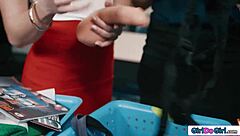 hey teachers, can we try strapon anal and dp in this classroom?