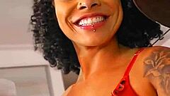 submissive brazilian latina reh princess gives rough pov blowjob to monster big black cock in interracial first encounter