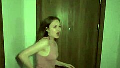 Teasing girl gets her pussy filled with cream in roleplay scene