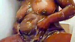 ebony mom yuki-senpai sneaks a climax in bathtub after shower with toys and masturbation preview on xvred