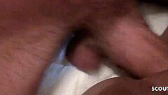 Petite teen 18+ girlfriend with landing strip seduces big dick boyfriend into real amateur sex tape during holiday hotel trip